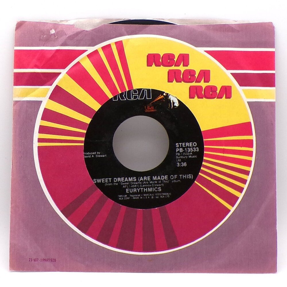 Sweet Dreams (Are Made of This)/I Could Give You (A Mirror) by Eurythmics 45